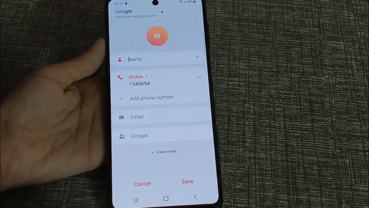How to save contact number in samsung galaxy f62 youtube