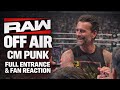 CM Punk Raw Off Air Full Entrance Ringside Live