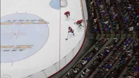 NHL 10: *AMAZING SAVE*Empty net save!