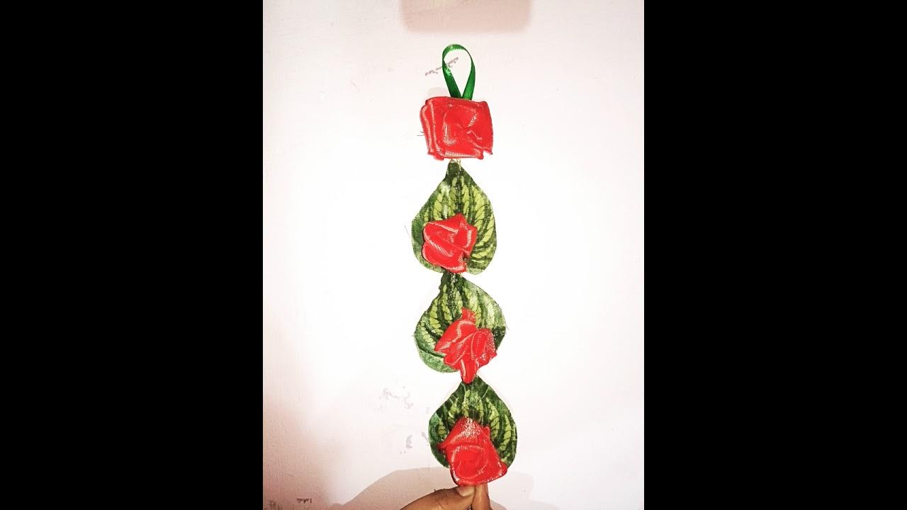 How to make Ribbon flowers craft🎀 🌺🌹rose flowers shortsUniqShilpiribbon flower kaise banaen