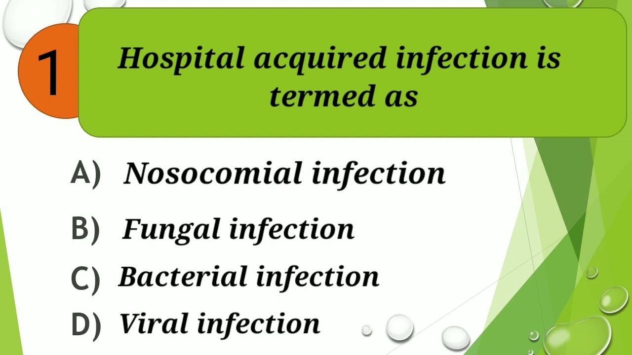Nosocomial Infection McQs Hospital Acquired Infection YouTube Nosocomial Infection McQs Hospital Acquired Infection YouTube
