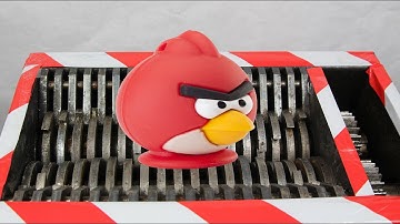 Experiment Shredding Angry Birds Squishy Antistress | The Crusher
