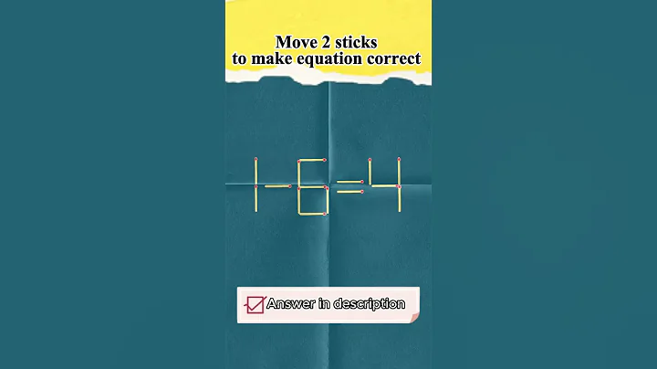 Мatchstick puzzle №480 Move 2 sticks to make equation correct