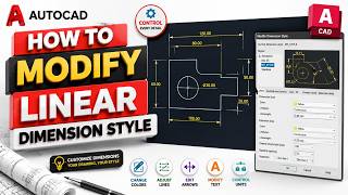 AutoCAD linear: Autodesk 2009: how to set dimension easy way