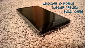 Windows 10 Mobile Insider Preview Build 10536: Hands On