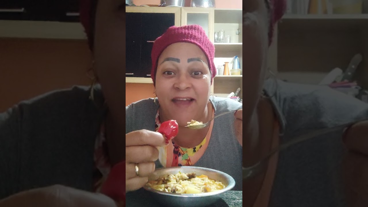 tomando uma sopinha para esquentar o frio 👸🌶️🌶️🌶️