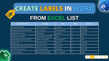 Labels maken in Word vanuit een Excel-lijst