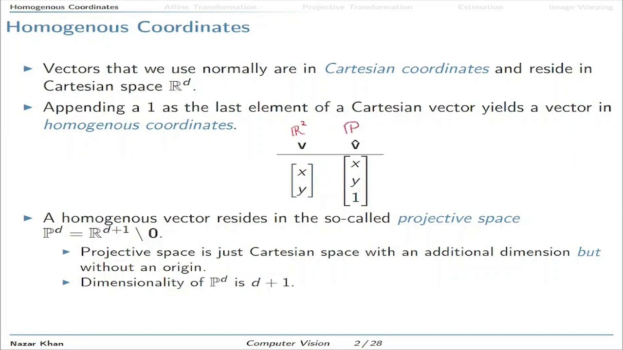 CS565 Computer Vision, Lecture 10  Transformations Spring 2021