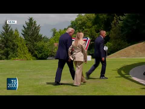 Video G7, a Evian il disgelo tra Trump e Meloni