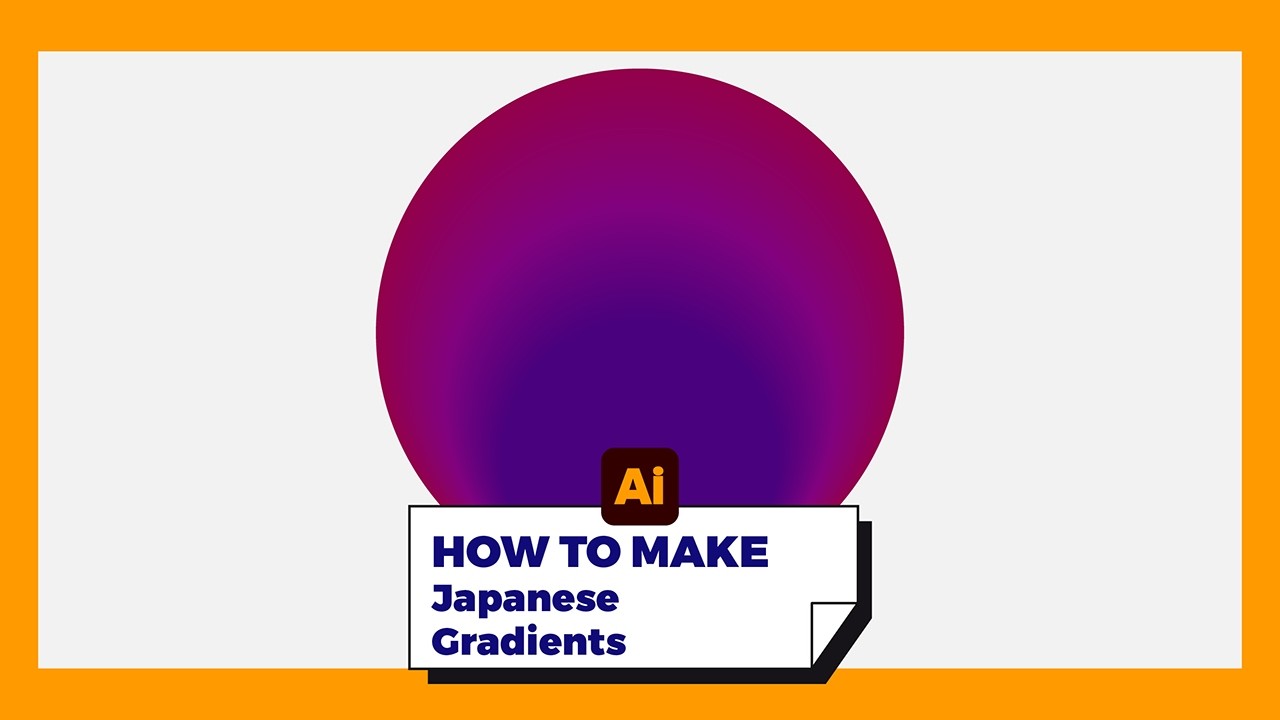 Adobe Illustrator Tutorial | HOW TO MAKE Japanese Gradients (Easy ...