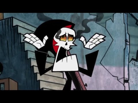 Grim's eyes are on fire (The Grim Adventures of Billy & Mandy)