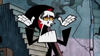 Grim's eyes are on fire (The Grim Adventures of Billy & Mandy)