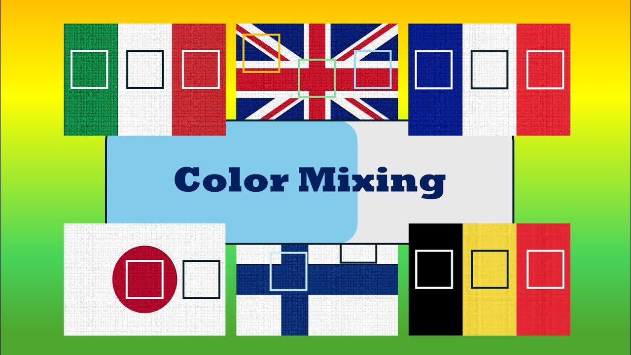 Color Mixing of World Flags 🎨🌍 | Part 1 - YouTube