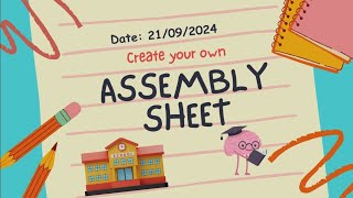 21/09/2024 school assembly sheet