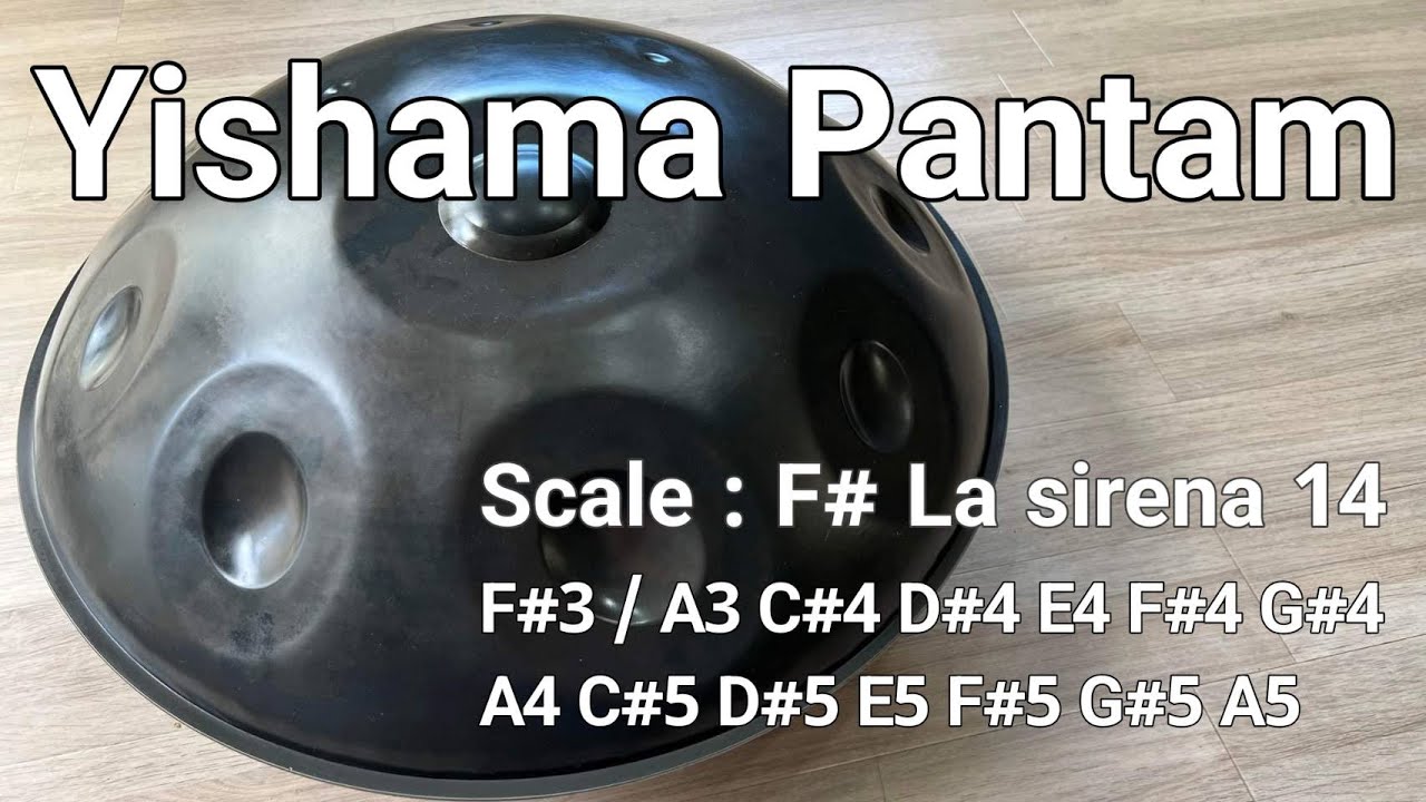 【ハンドパン販売】Yishama Pantam/ F# La sirena 14 試奏2