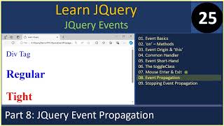 Celebrity Events | Part 8 - JQuery Event Propagation | JQuery Tutorials #25 Net Worth