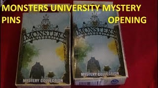 MONSTERS UNIVERSITY PIN BOXES OPENING