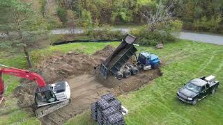Fairfield ME Eljen Septic Install