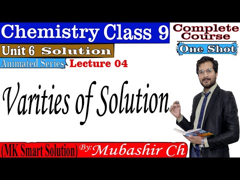 04 | Varieties in Solutions | Unit 6 Chemistry Class 9 | Hindi/Urdu