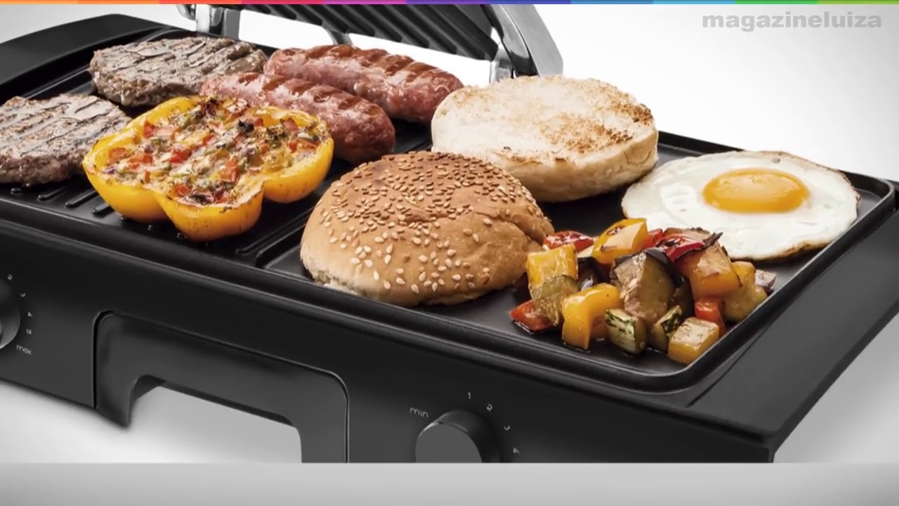 Grill Cadence Sapore 1500W Antiaderente - YouTube