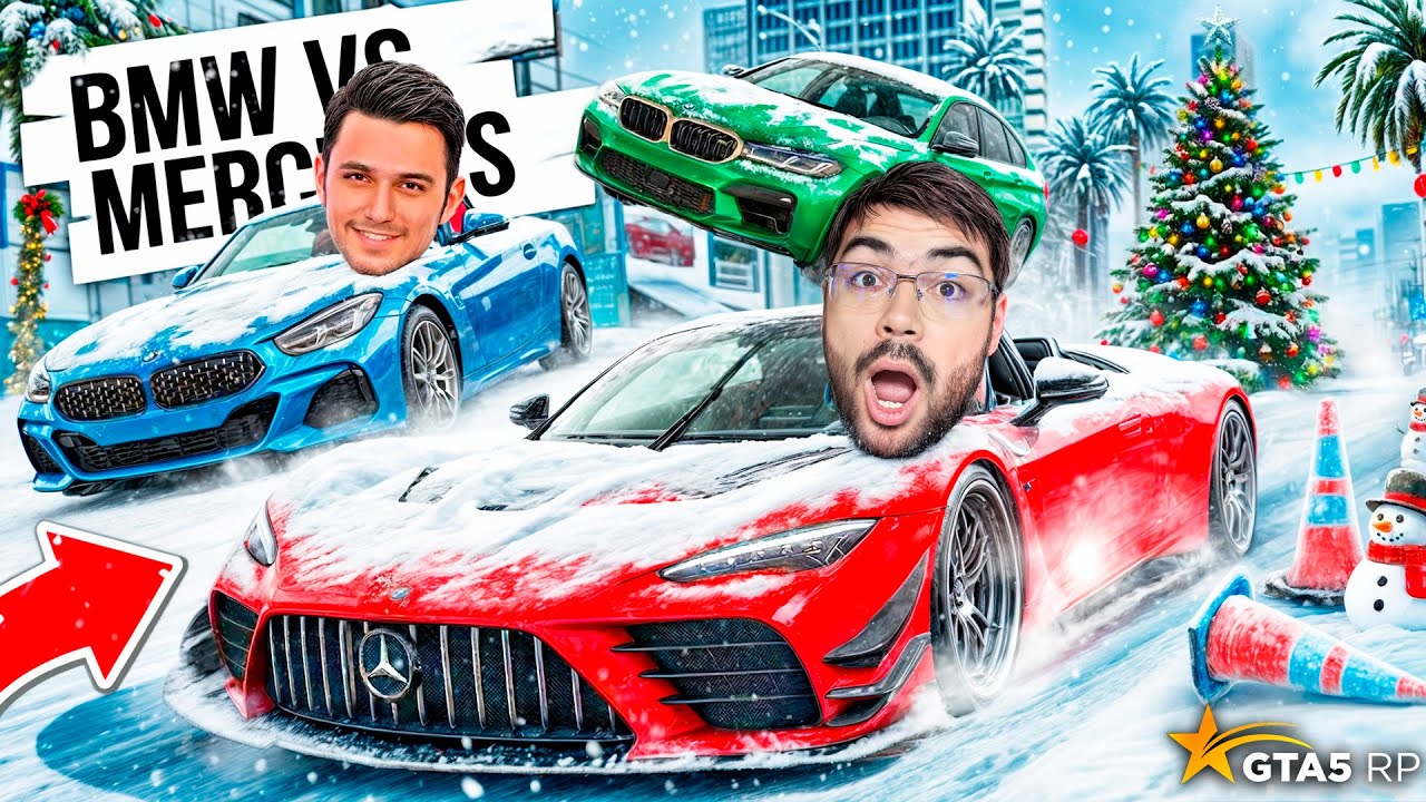 BMW YOKI MERCEDES UZOQ DAVOM ETKAN JANGA BUGUN NUQTA QO'YILADI! ENG TEZ MASHINA QAYSI BIRI (GTA 5RP)