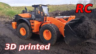 3D printed RC wheel loader HITACHI ZW370-6 (1/14)