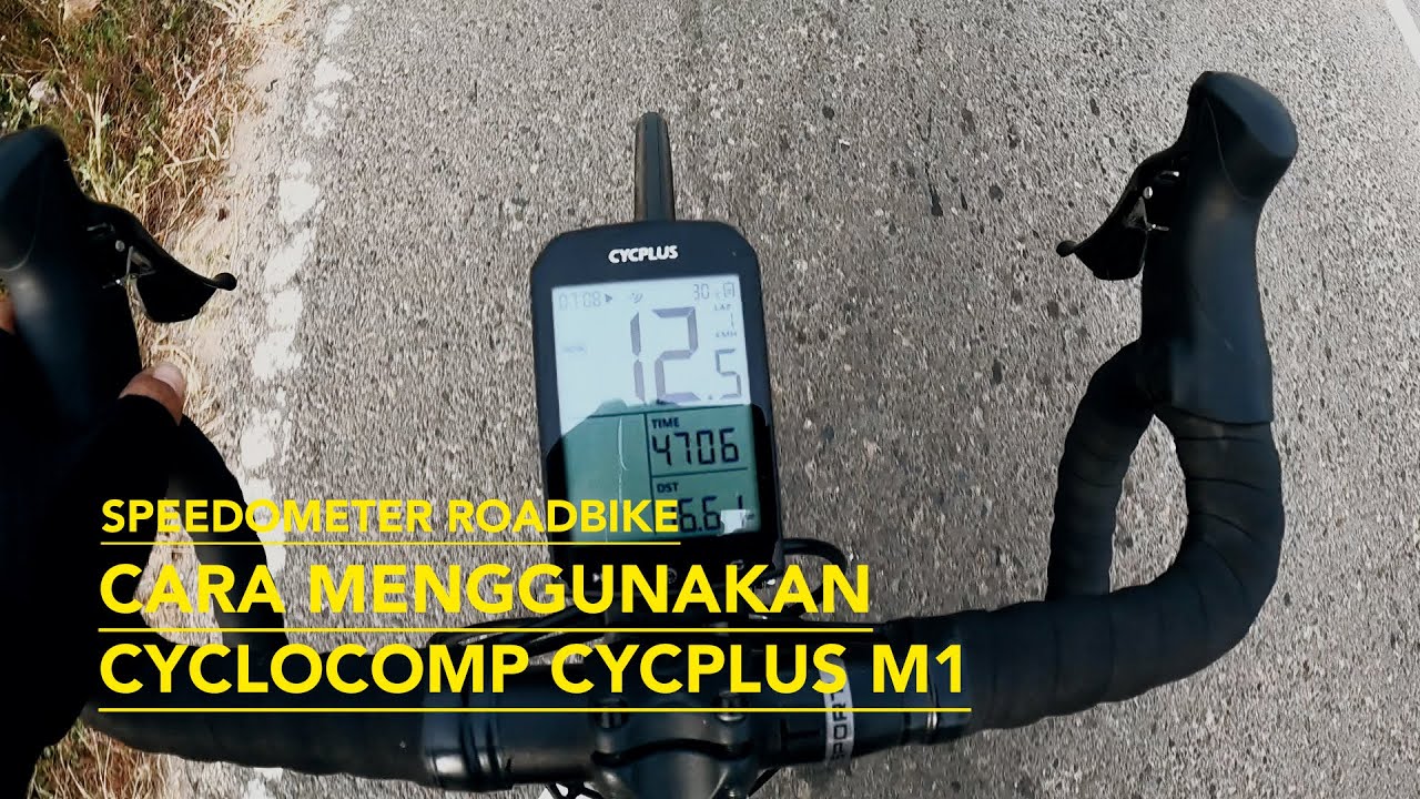 Cara Menggunakan Cycplus M1, Speedometer Roadbike YouTube