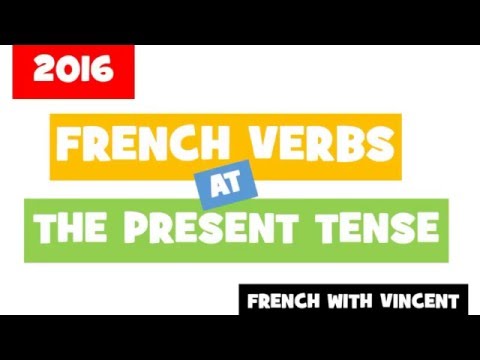 200 French verbs conjugated at the Present tense