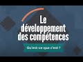 Le dveloppement des comptences  quest ce que cest 