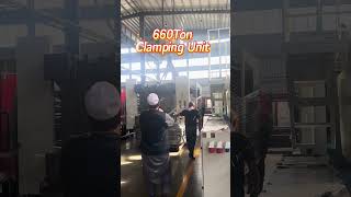 Move the 660Ton Machine clamping units #injectionmoldingmachine
