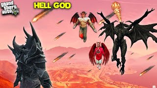 FRANKLIN Finally Meet with HELL GOD in GTA 5 | SHINCHAN and CHOP