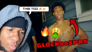 HE REALY SPAZZED ON THIS BEAT!!! MY FIRST TIME REACTING TO Glockk40Spaz - Bad Man ( REACTION )