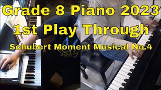 Moment Musical - Schubert - Grade 8 ABRSM Piano 2023 - 1st Play Through with FLCM student - Yunya