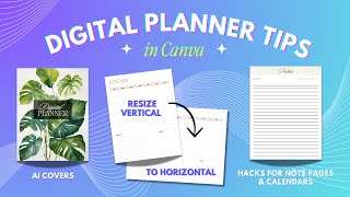 10 Tips to Help You Create Better Digital Planners in Canva