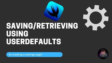 Saving/Retrieving Data using UserDefaults!