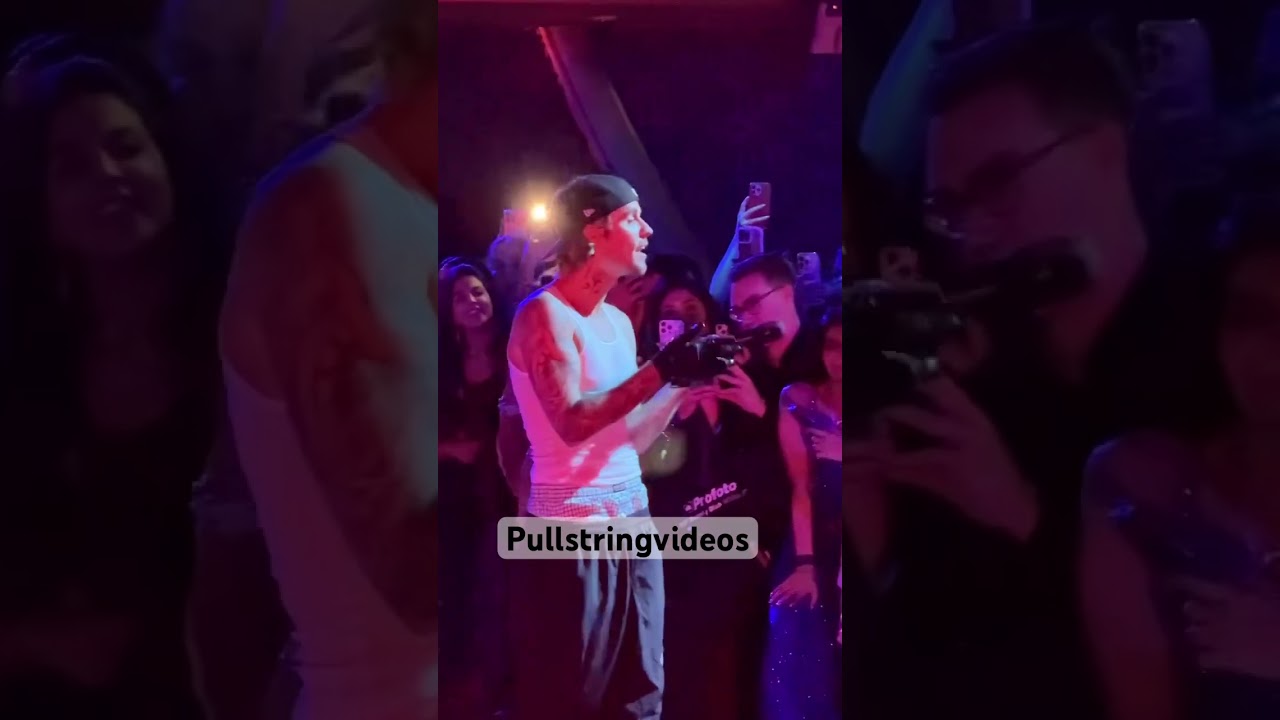 Justin Bieber performs at Anant Ambani and Radhika wedding in Mumbai, India. 