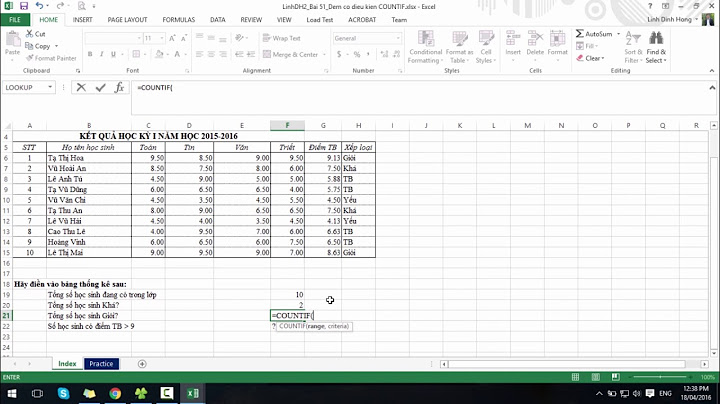 Muốn tính khóa học có bao nhiêu người trong excel năm 2024