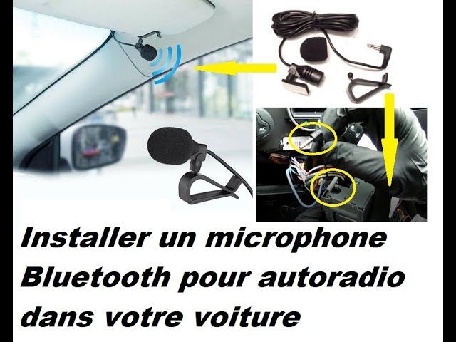 Install bluetooth microphone for car radio 