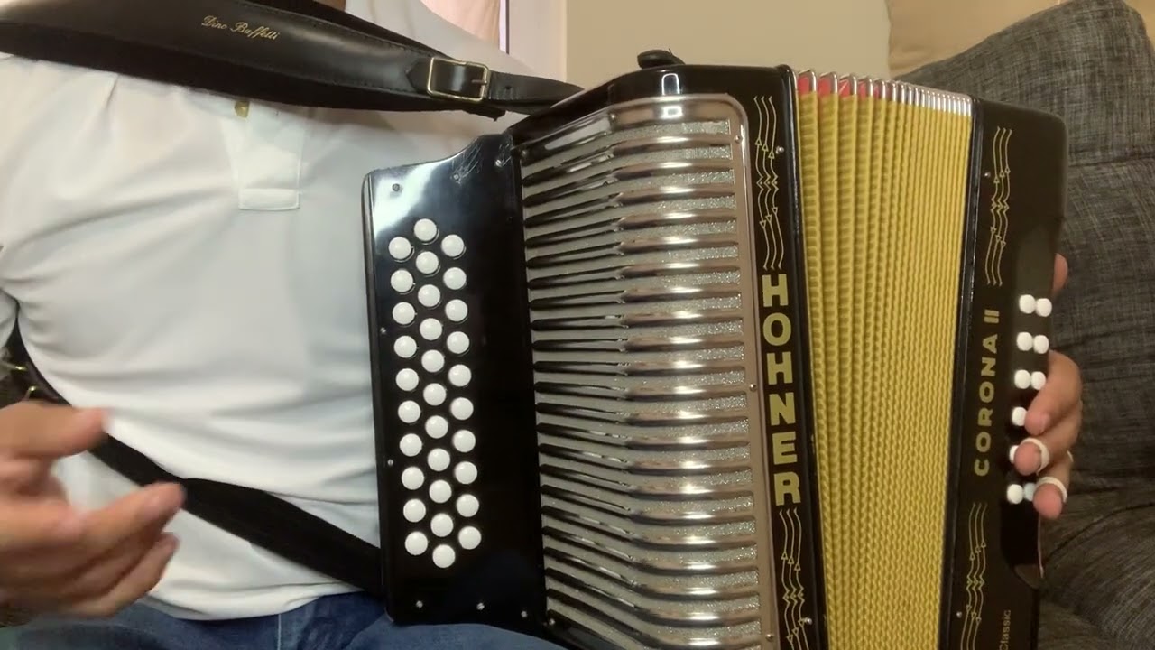 Explicación teoría básica en el acordeon de Sol escala de Do