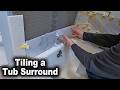 How to Tile Tub/Shower Surround - DIY Bathroom Remodel Episode 22