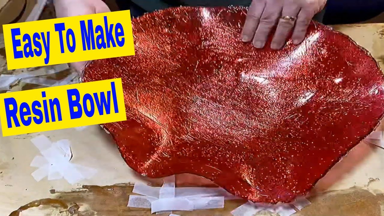 Fantastic Resin Bowl Without Mold Tutorial -Easy Method 
