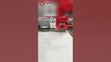 5-axis bridge saw, processing marble washbasin. #machine #cnc #cncmill