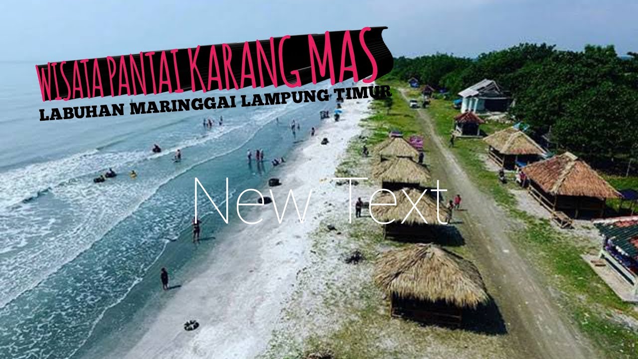  wisata  lampung  pantai  karang mas labuhan maringgai 