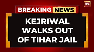 Delhi Chief Minister Arvind Kejriwal Walks Out Of Tihar Jail | India Today News