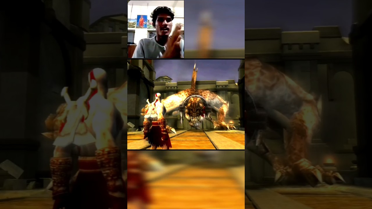 "God of War Chains of Olympus Boss Fight 🔥 | Kratos vs Giant Beast Epic Gameplay (Hindi Reaction)"