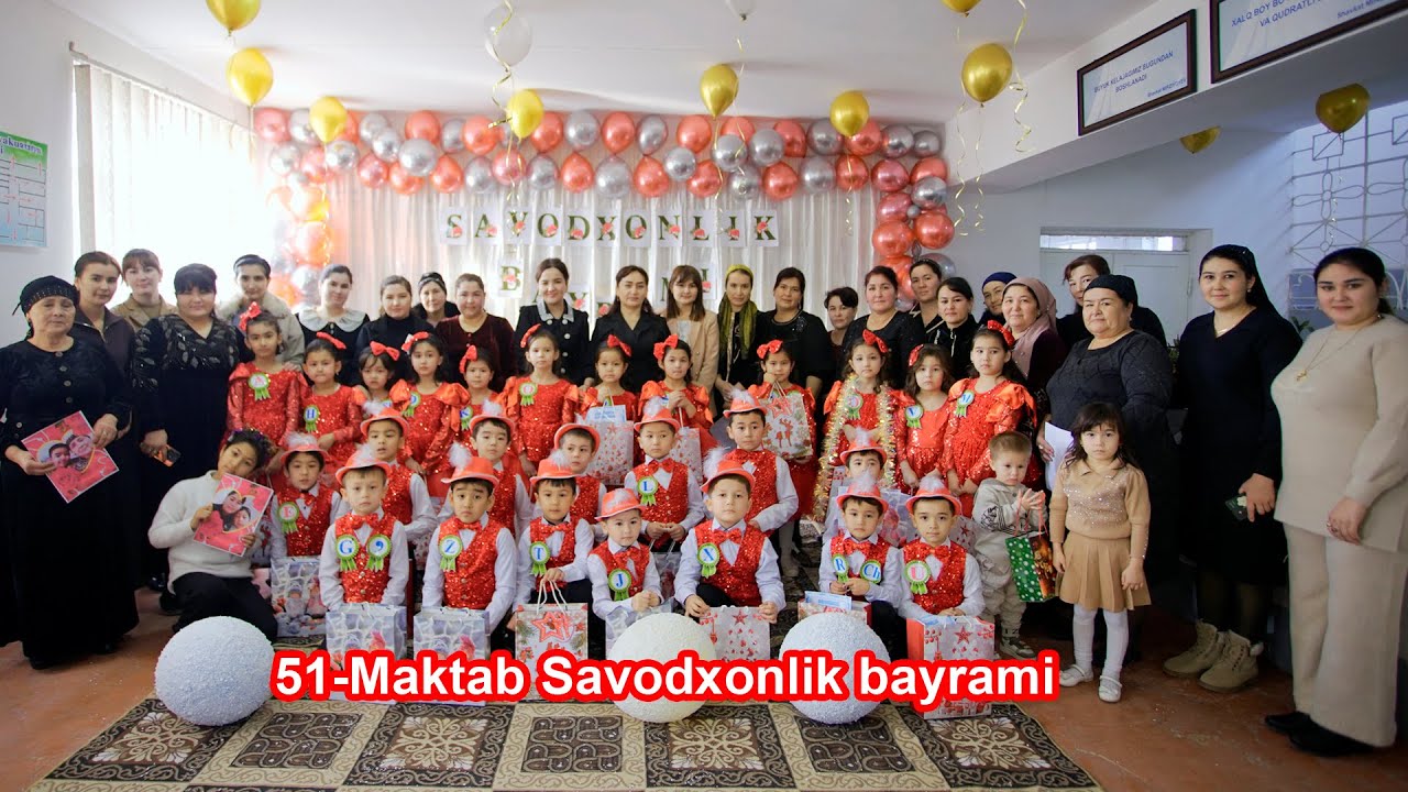 51-Maktab Savodxonlik bayrami