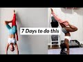 I Did Simone Biles Gymnastics Training Routine & Diet *Handstand Sweatpant Challenge Results*