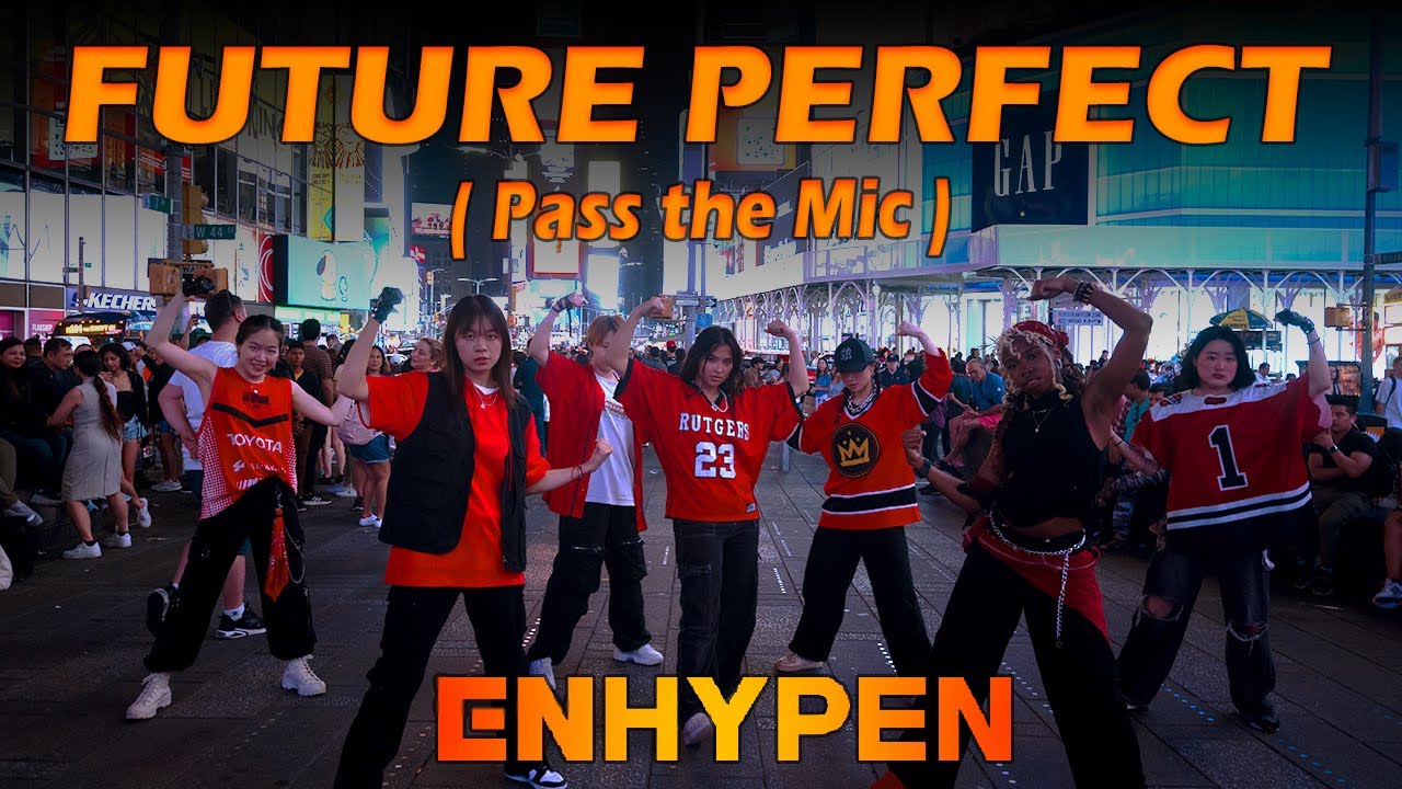 [KPOP IN PUBLIC-Times Square NYC] ENHYPEN (엔하이픈)-“FUTURE PERFECT (PASS THE MIC)” Dance Cover | REcon