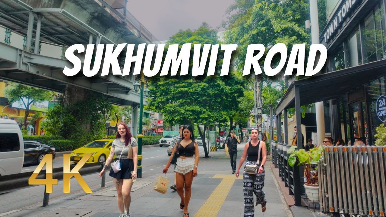 🇹🇭 BANGKOK Street Tour | Strolling Sukhumvit Road Asok to Siam THAILAND Walking Tour [4k HDR]
