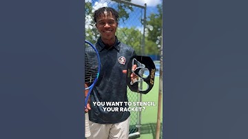 How to Stencil Your Tennis Racquet (Fast & Easy!) #yonexezone98 #yonex #tennis